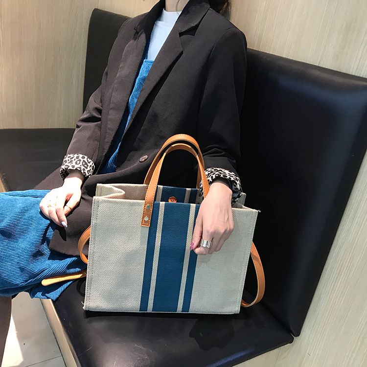 2024 New Korean Handheld briefcase, Professional Business Commuter, Single Shoulder Crossbody Canvas Large Bag, Origin_voghion.com