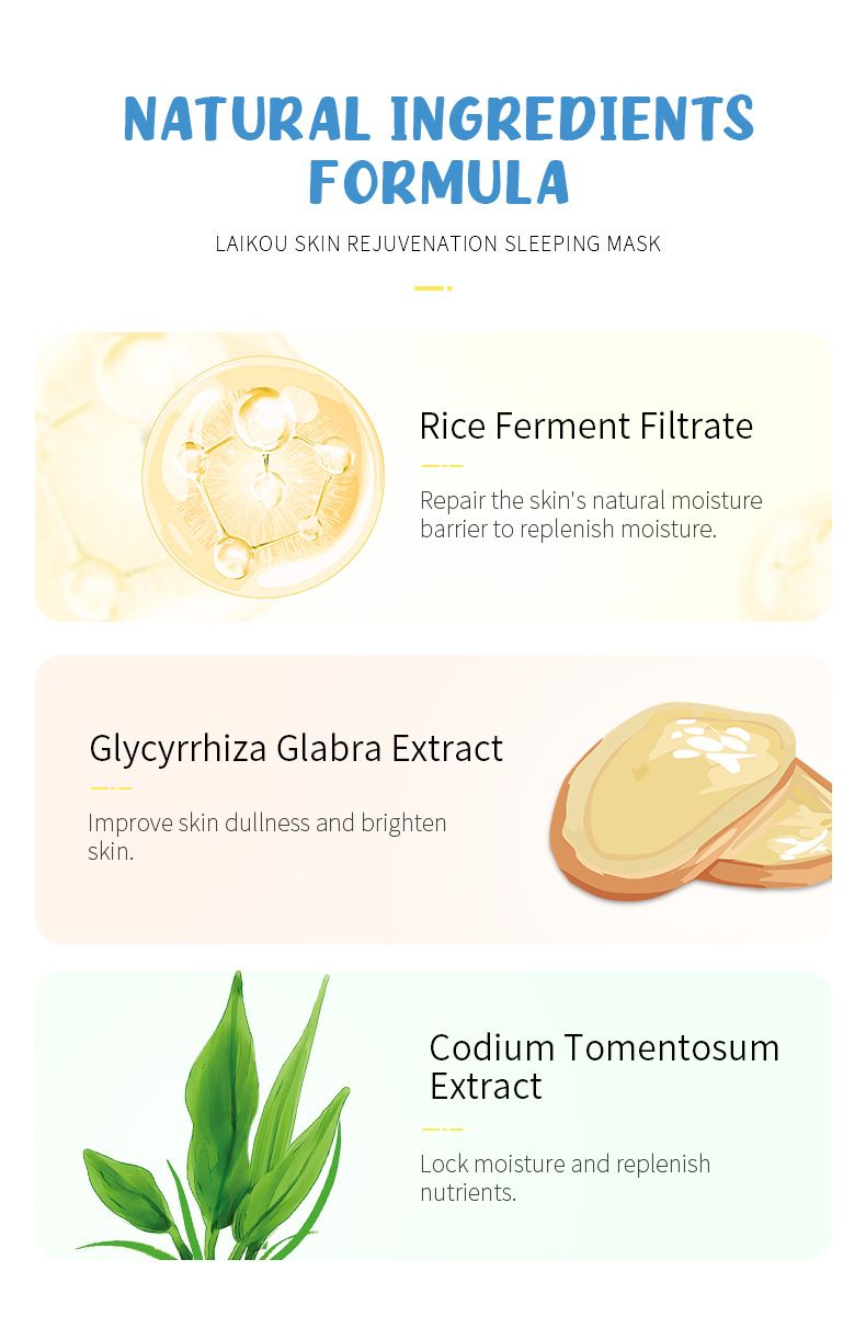 Maschera da notte LAIKOU Koala No Wash 3 g * 15 pezzi PROTEGGI LA TUA PELLE DURANTE LA NOTTE_voghion.com