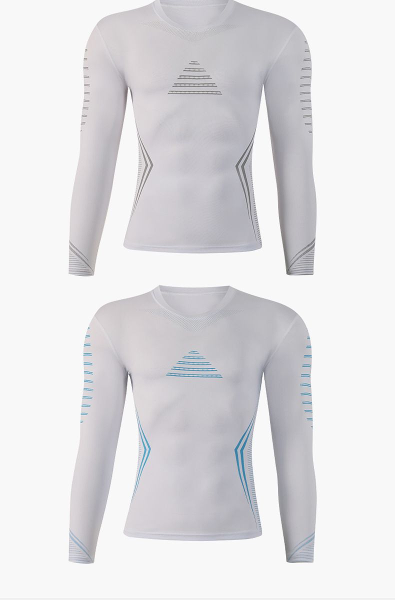 Vêtements pour hommes, collants de sport de plein air, vêtements à séchage rapide, élastiques, respirants, transpirants, cyclisme, course à pied, vêtements de fitness, hauts à manches longues_voghion.com
