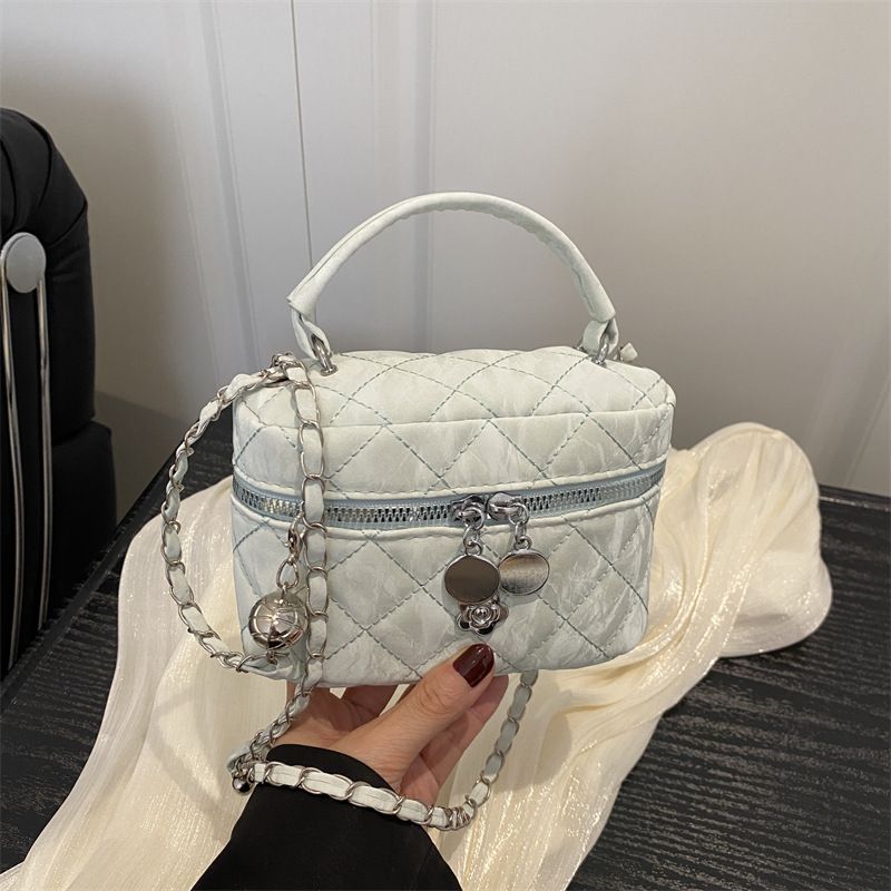 Stil für Frauen 2025 Neue gesteppte Mini-Handtasche High-End Vielseitige Kette Schulter Umhängetasche_voghion.com