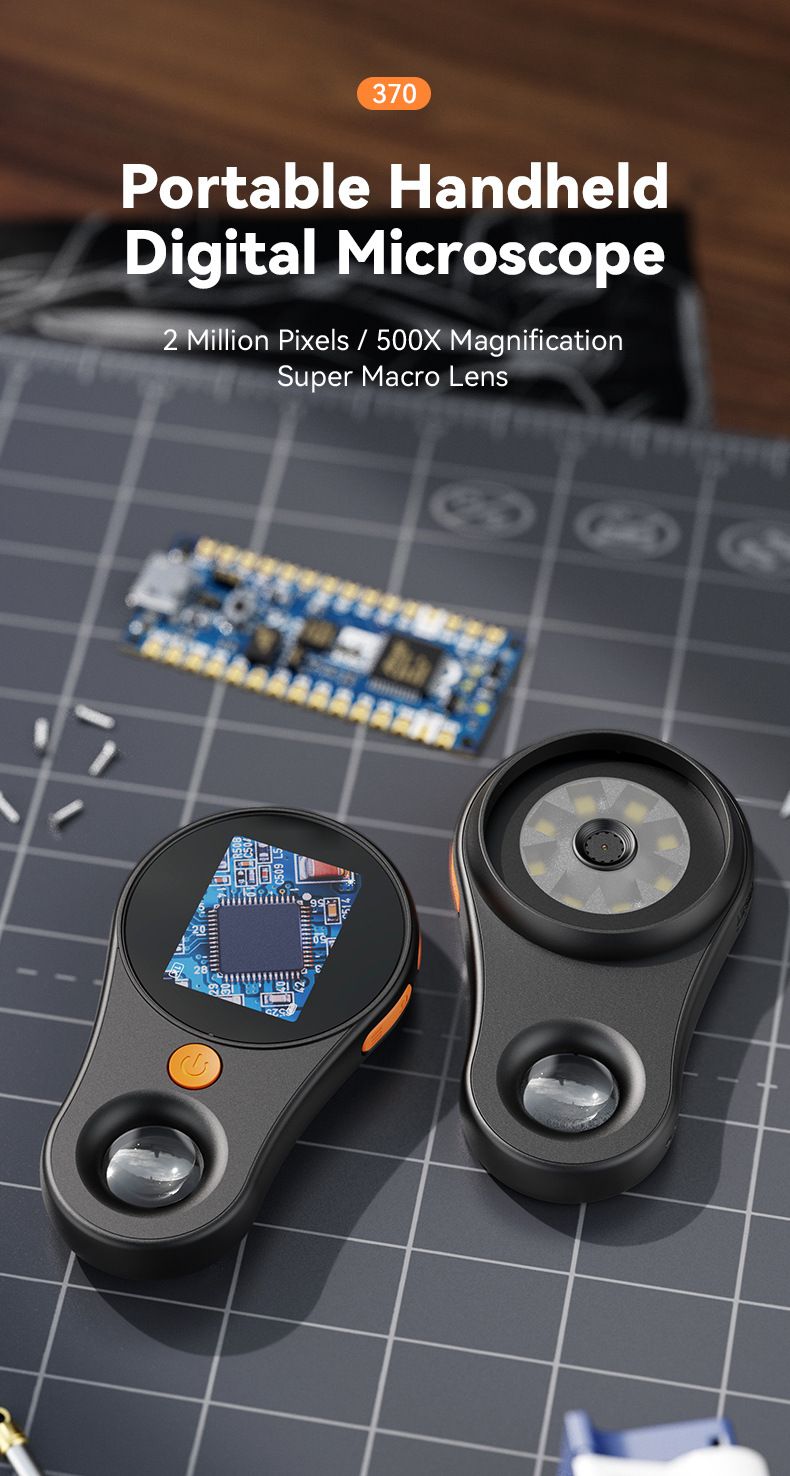 New Product 370 Portable USB Digital Electronic Microscope Magnifier Repair Inspection Tool Children's Science Toy_voghion.com