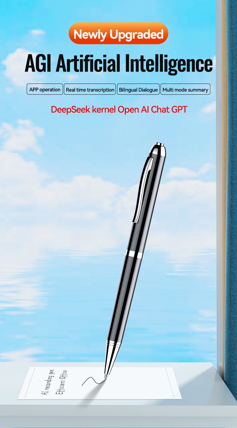 Digital Voice Recorder New Q90A AI Recorder ChatGPT Smart Transcription Translation Recorder APP Control Recorder_voghion.com