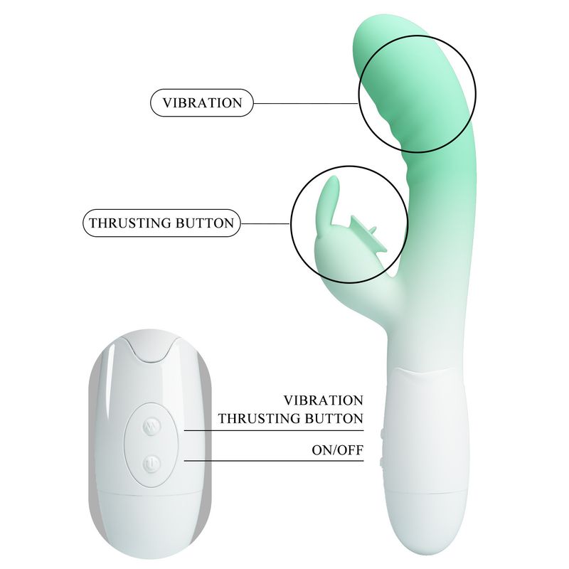Baile Pattila 14795 A1B 30 Frequency Vibrating Tongue Licking Double Headed Massager Female Masturbator Adult Product_voghion.com