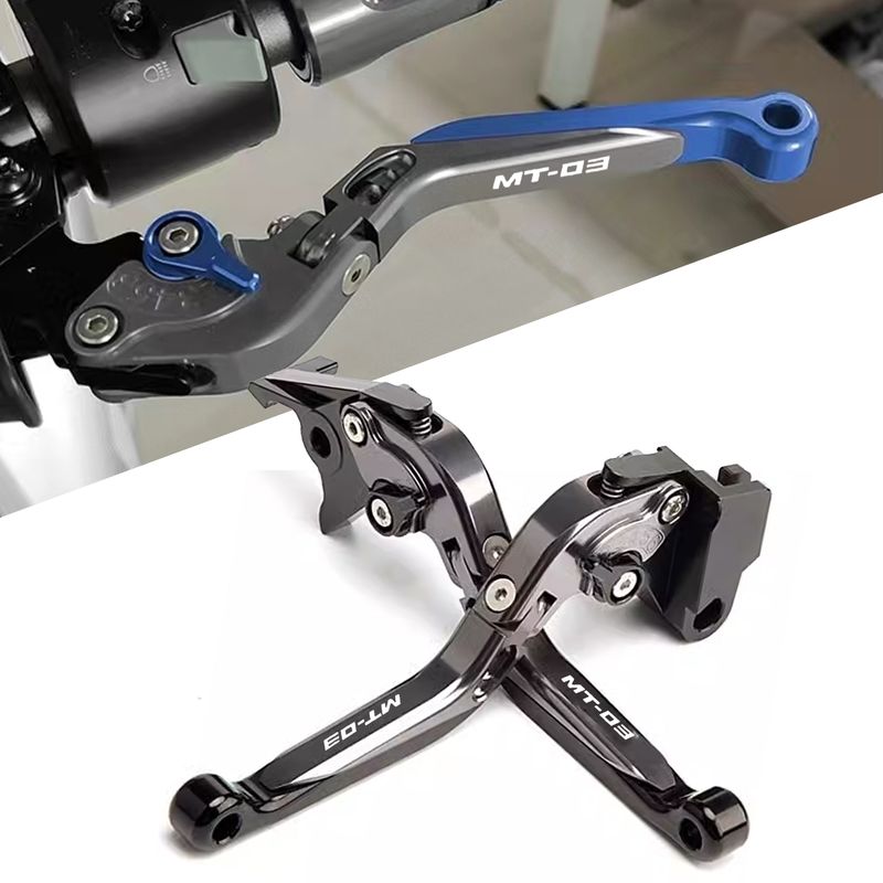 MT03 MT-03 MT 03 Új motorkerékpár alkatrészek CNC 6 sebességes állítható behúzható összecsukható fékkuplungkar_voghion.com