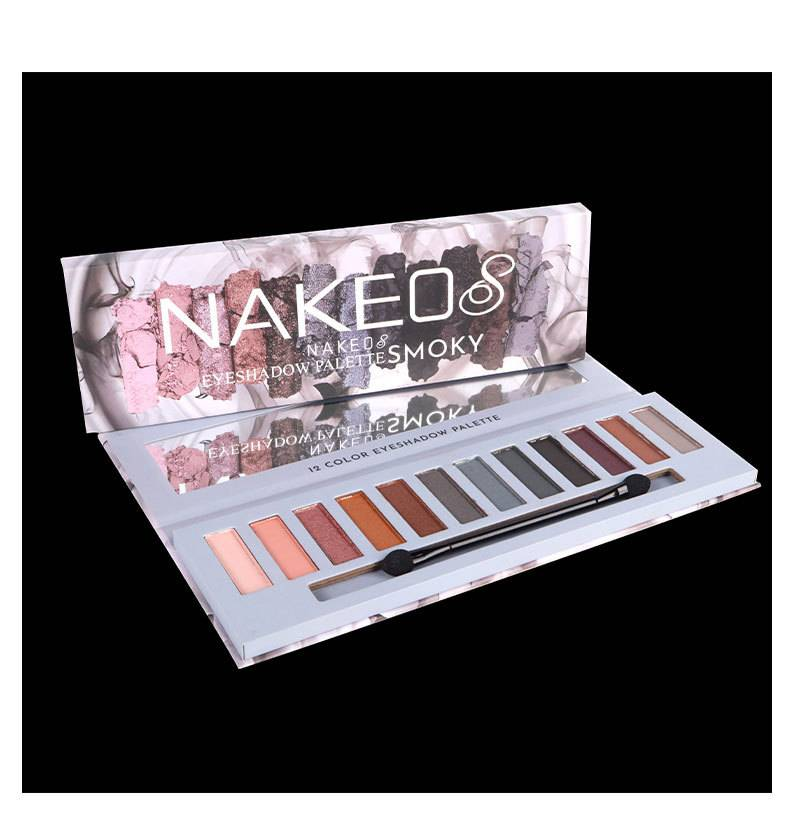 12 tonalità Cool Ash Smoky Eye Shadow Ombretto color terra opaco perlato_voghion.com