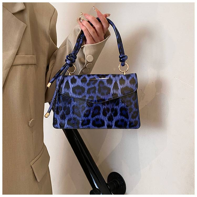Fashion Handbag Bag Women's New Leopard-print Niche Design One-shoulder Messenger Bag Foreign Commuting Small Square Bag_voghion.com