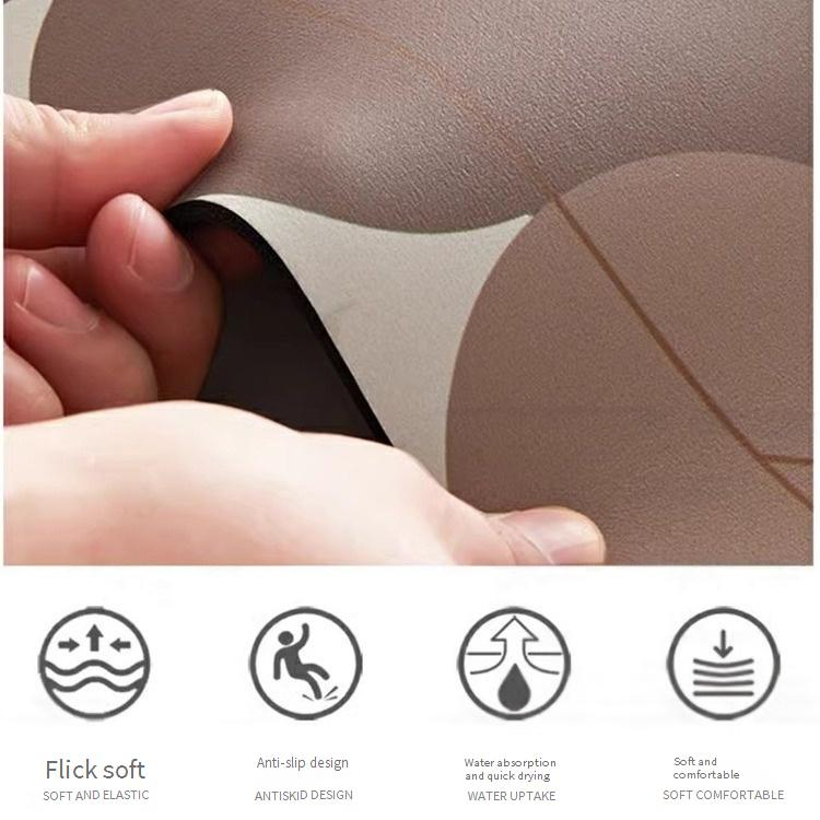 Tappetino per il bagno in fango diatomeico, tappetino assorbente per la casa, tappetino antiscivolo, tappetino per il bagno ad asciugatura rapida, tappeto speciale per il bagno_voghion.com