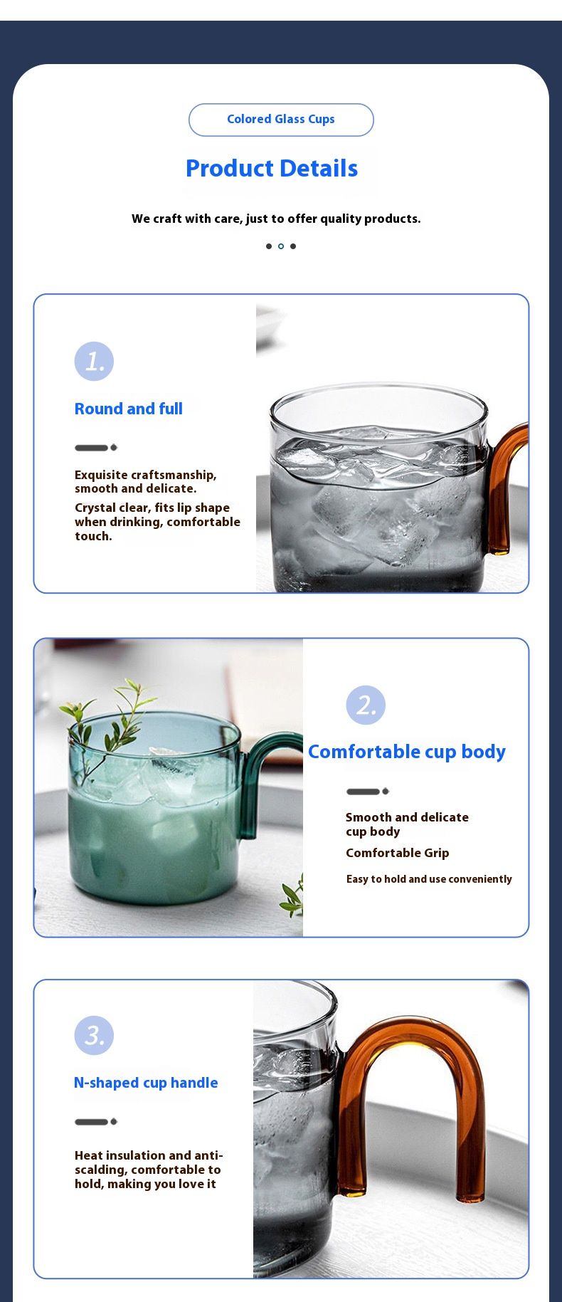 Modern Minimalist Flat Borosilicate Glass Cup, 300ml Heat-Resistant Drinking Glass For Coffee, Tea & Water, Handmade Clear & Colored Options_voghion.com