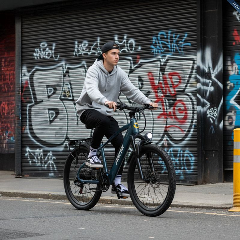 Bicicleta elétrica Aairsk S800 para adultos, bateria de 36V 13Ah, trava com cartão inteligente_voghion.com