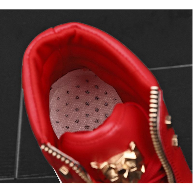 2024 Primavera Nuovo Martin High Top Board Metal Casual Pelle Stivali Uomo Stile Coreano Street Dance Scarpe_voghion.com