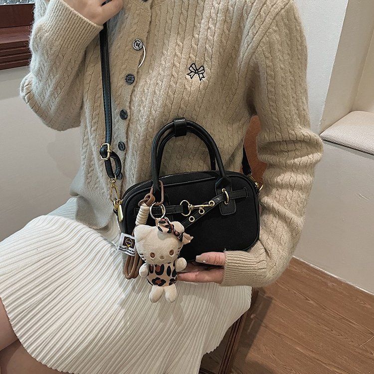 Pull down with detailed pictures, stitching, shoulder bag zipper, 2024 summer PU Boston_voghion.com