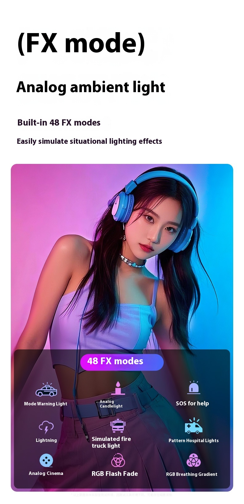 Luce ad anello RGB ultra luminosa con batteria da 8000 mAh: perfetta per selfie, streaming, vlogging e fotografia creativa._voghion.com