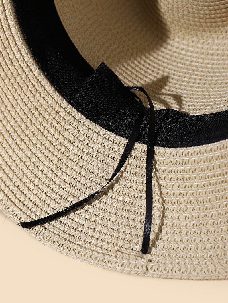 New Arrivals Summer Panama straw British top Men's and women's foldable sun shading beach Sun protection hat_voghion.com