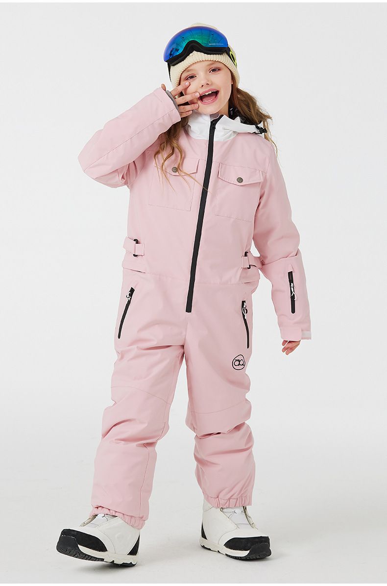 Koosspeak Children's Ski Suits For Boys And Girls, Waterproof, Warm, And Thickened For Winter Outdoor Use._voghion.com