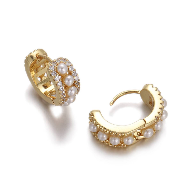 Orecchini di perle retrò con temperamento elegante, stile di piccola fragranza, lusso leggero, design di nicchia, clip per orecchini di alta qualità_voghion.com