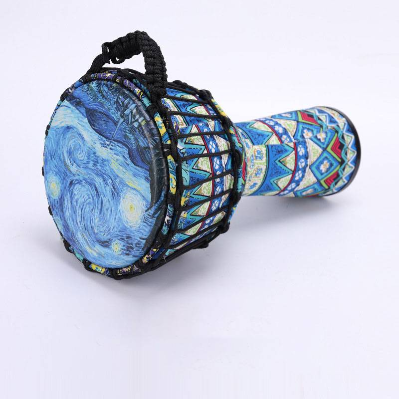 Tobă mare din PVC, 8 inch, tobă mare de mână pentru începători, 10 inch, tobă ușoară din piele de oaie pentru copii_voghion.com