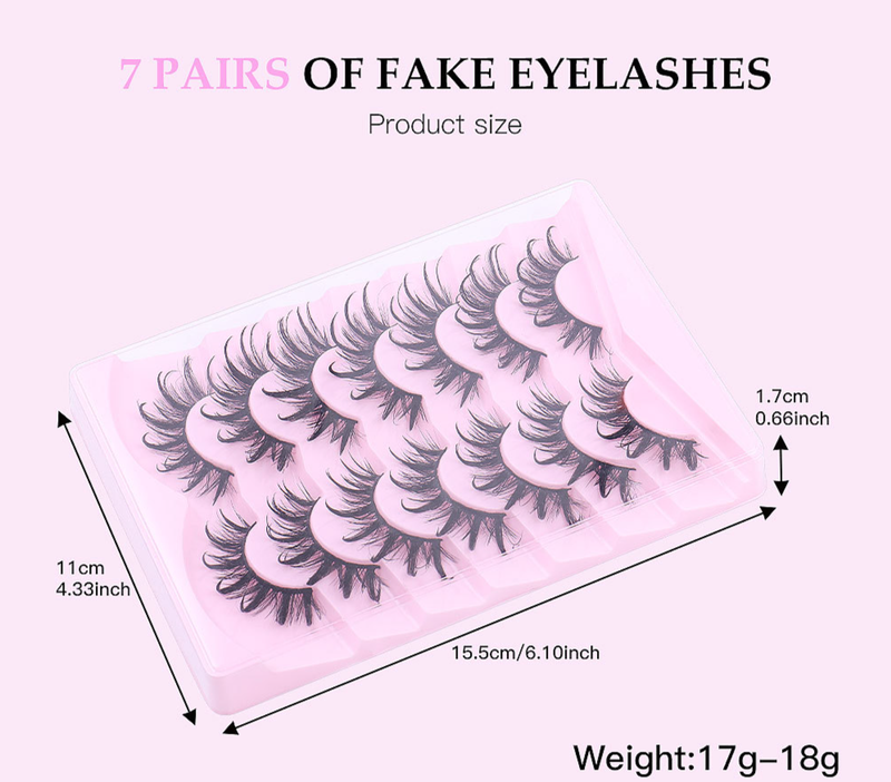 One - Piece Girl Group False Eyelashes | Stiff - Stemmed Little Devil Lashes | Natural & European - American Style, Dense And Curly_voghion.com