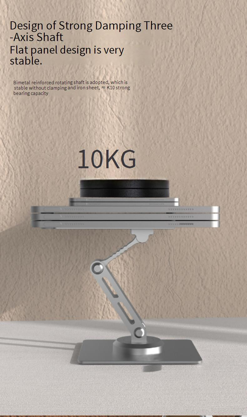 Portable Aluminum Rotatable Foldable Phone Stand Holder For Desk, Tablet, And Mobile Devices - Multiple Colors_voghion.com