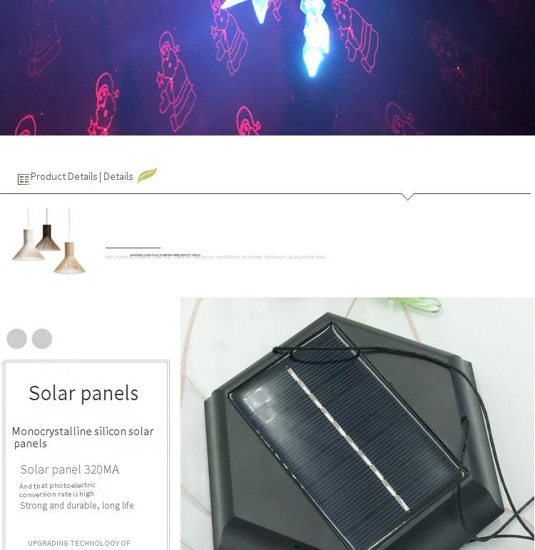 Zeshoekige zonne-windgonglamp met LED-kolibrie en vlinder - hangende projectielantaarn voor buiten voor tuin, terras en kerstdecoratie_voghion.com