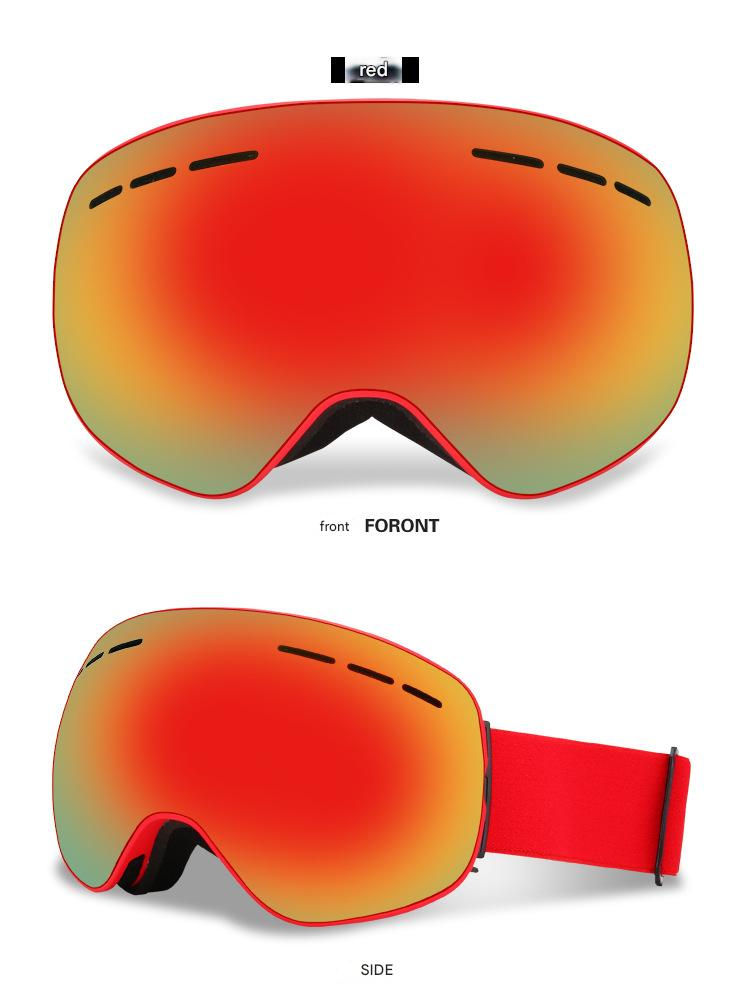 NOKO-Magnetic Ski Goggles, Large Spherical Surface, Double-layer Durable Anti-fog, Outdoor Hiking Goggles, Anti-fog For Nearsightedness_voghion.com