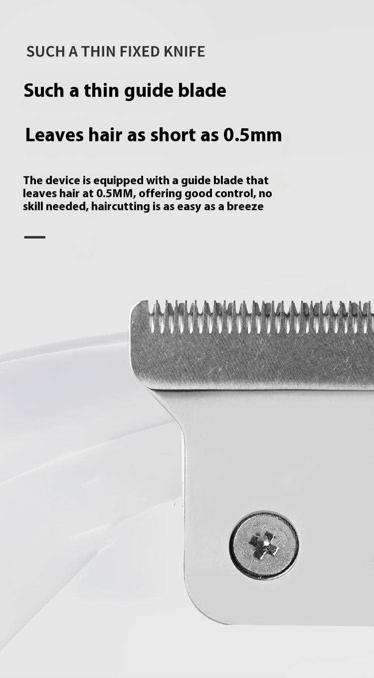 Professioneller Friseur-Haarschneider für Männer – wiederaufladbarer Haarschneider mit Digitalanzeige, Klinge aus Edelstahl, verstellbarer Führungskamm_voghion.com