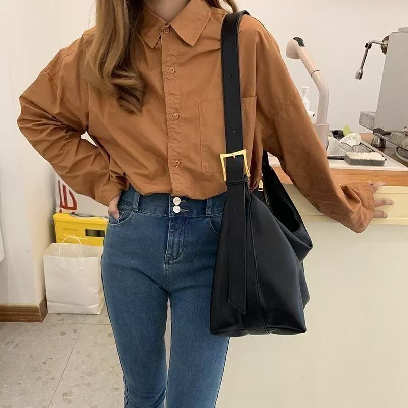 Echte Markendesigner-Frauentaschen Hochwertiges Leder Schulter Crossbody Messenger Tote Bag Große Handtasche_voghion.com