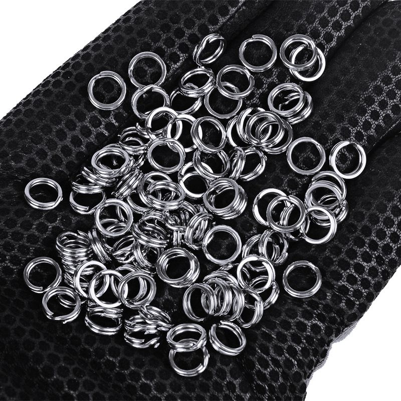 PROBEROS Stainless Steel Double-Layer Flattened Ring Lure Bait Loop_voghion.com