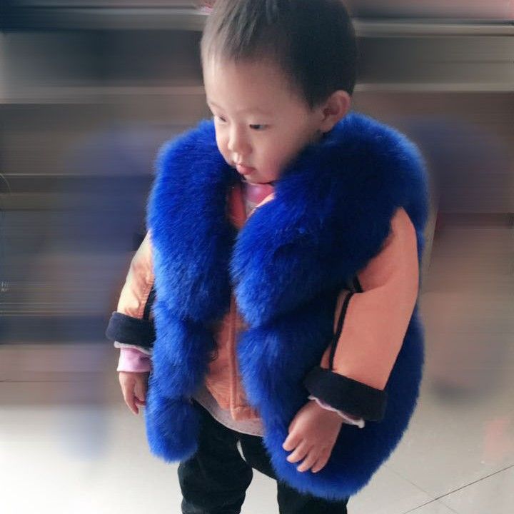 Weiche Kunstpelzweste für Kinder – gemütliche Oberbekleidung für Winter und Herbst, stylische Pufferjacke für Jungen und Mädchen, warme Weste mit Fleecefutter und Druckknöpfen_voghion.com