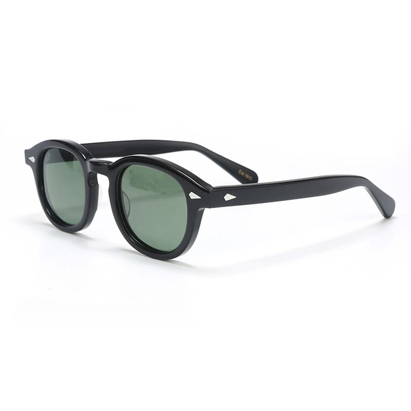 Modische polarisierte Sonnenbrille für Herren und Damen im Johnny Depp-Lemtosh-Stil, Retro, runder Acetatrahmen, UV400-Linse, Oculos_voghion.com