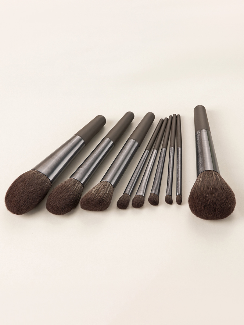 9 tubi spazzolati, set di pennelli per trucco professionale di alta qualità, voluminosi e opachi che catturano la polvere di seta_voghion.com