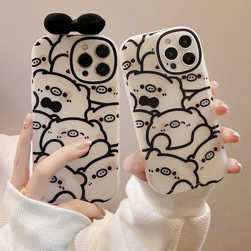 Custodia per iPhone 13 con fiocco di qualità imbattibile per ragazza_voghion.com