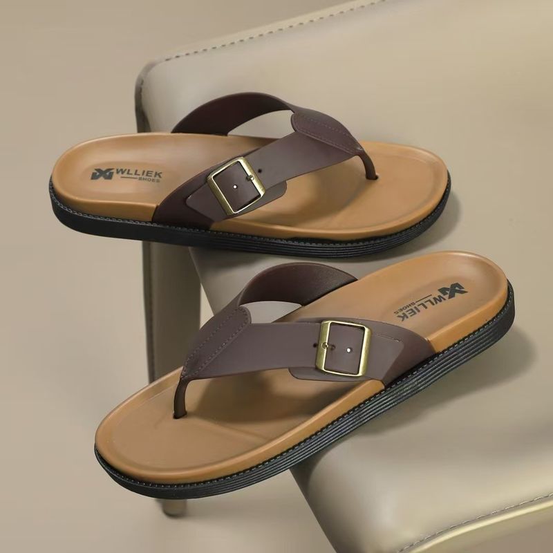 Ciabatte infradito da uomo Guangdong, antiscivolo e resistenti all'usura, di alta qualità, da spiaggia e da mare, con clip, per l'estate_voghion.com