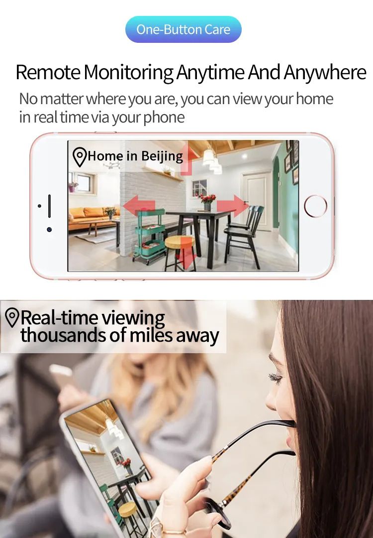 Minions Wireless WiFi Surveillance Camera HD Remote Night Vision Home Camera Smart Home Security_voghion.com