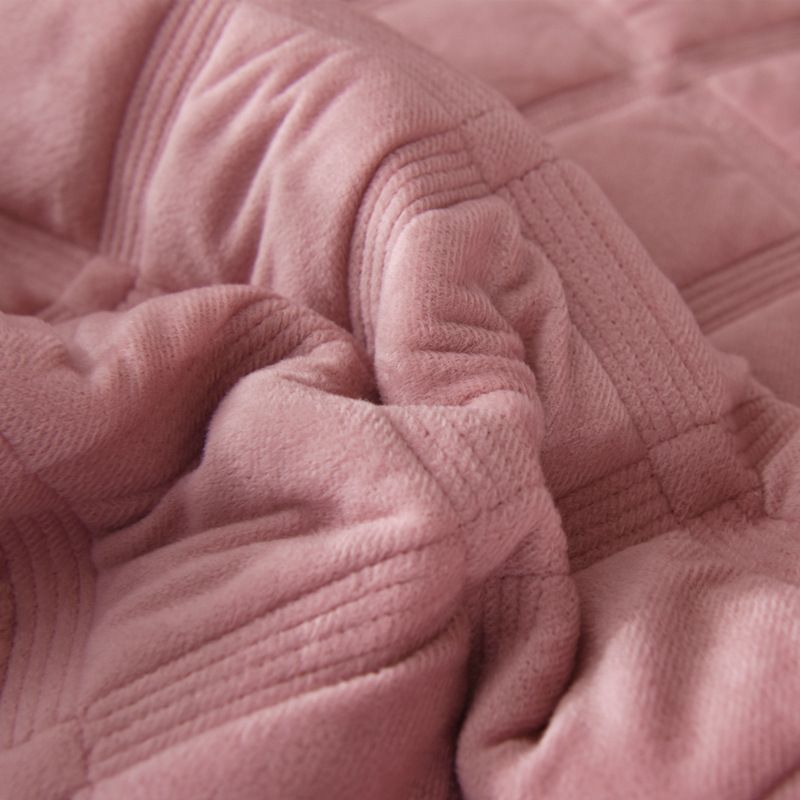Extra Thick Crystal Fleece Quilted Bedspread - 2.2m Winter Warm Tatami Bedding (Dual Use As Cover & Mattress Pad)_voghion.com