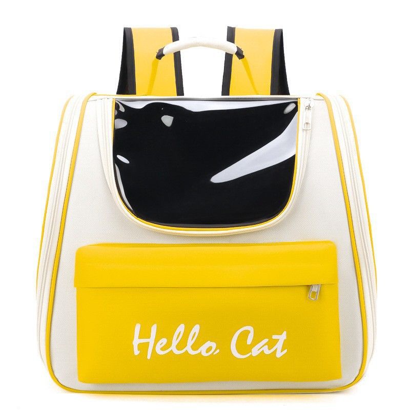 Outdoor Double Shoulder Portable Handheld Breathable Cat Bag Large Capacity Pet Backpack_voghion.com