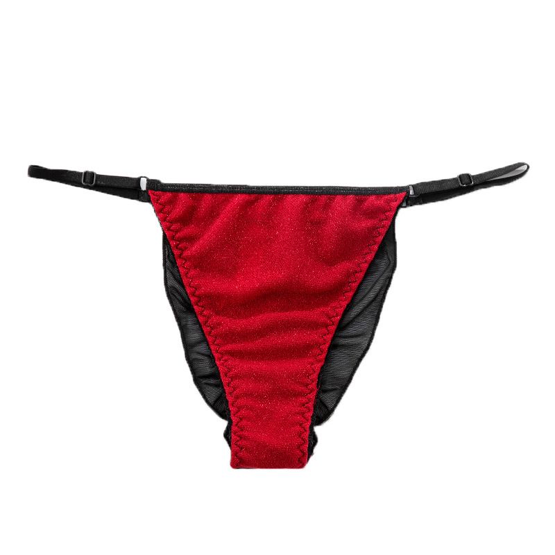 2025d Spitzenhöschen Frauen Sexy Mesh Atmungsaktiv Transparente Dünne Riemen Niedrige Taille Tanga Für Mädchen_voghion.com