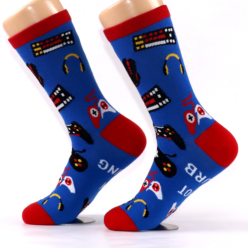 Underwear & Sleepwears Spot I'M GAMING foot sole letter jacquard hot selg long cotton socks_voghion.com