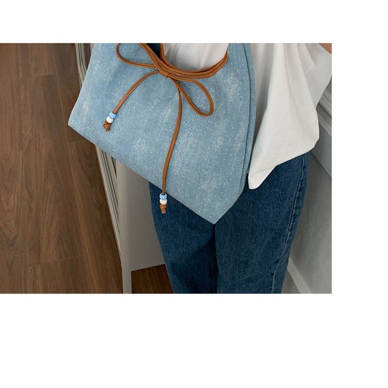 Borsa a tracolla multifunzionale di grande capacità, nuova moda 2025, con fiocco e tote bag_voghion.com