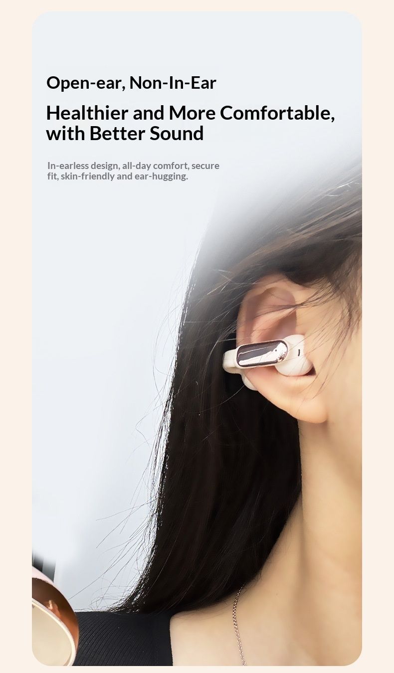 NeoGear Neue KI-gestützte, intelligente, kabellose, tragbare Outdoor-Sport-Kopfhörer mit hochwertigem Design und Ohrclip-Funktion, fortschrittliche Bluetooth-Kopfhörer_voghion.com