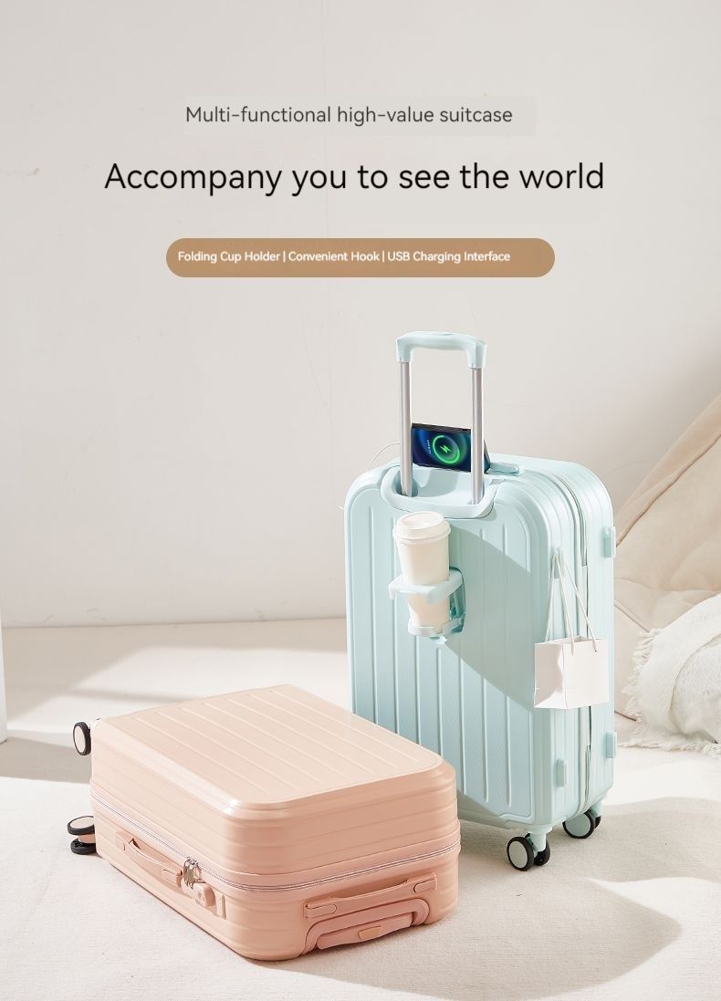 2024 Men and women's universal couple luggage New pull rod box multi-wheel large capacity code box Solid student travel box_voghion.com