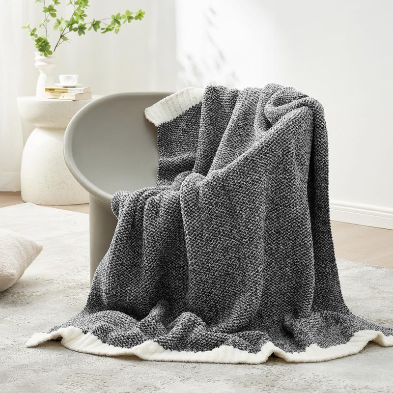 Sofa Blanket Super Soft Comfortable Warm Knitted Blanket Breathable Lightweight Fluffy Plush Blanket Bed And Sofa Travel Camping_voghion.com