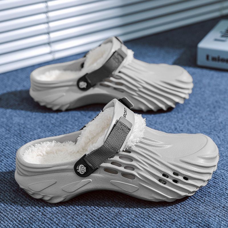 MTX Herren-Hausschuhe Winter 2025 Neue dicke Sohle Fleece gefüttert warme EVA-Dämpfung geschlossene Zehen Baumwollschuhe_voghion.com