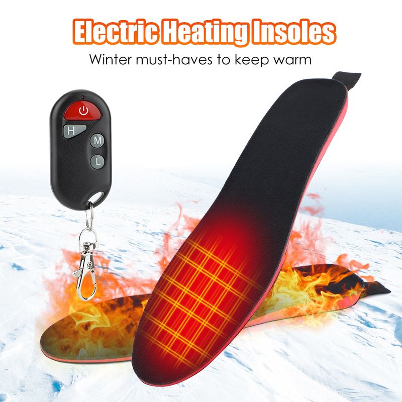 Heating are feasible for outdoor walking in winter. Warm feet, electric insoles, three speed temperature control,_voghion.com