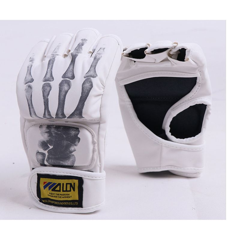 Sanda Boxen Kampftraining Praktischer Wettkampf MMA Vergrößerte und Verdickte Langlebige Fitnesshandschuhe Auslaufsichere Finger_voghion.com
