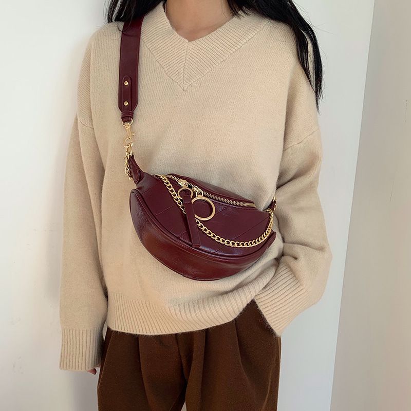 internet celebrity new daily waist for women's ins trendy chest bag, one shoulder crossbody fashion casual chain_voghion.com
