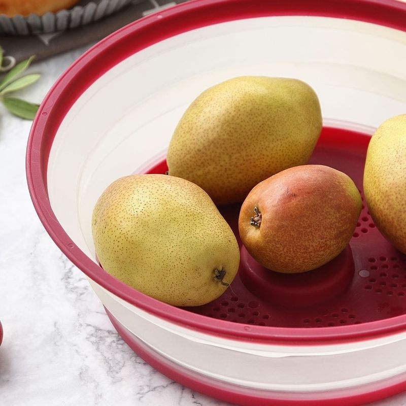 Coperchio trasparente pieghevole per frigorifero; Conservazione degli alimenti riutilizzabile 1 pezzo Coperchio da cucina FreshKeeping a prova di microonde_voghion.com