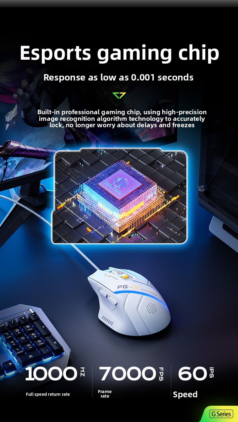 【High Quality】 INPHIC Pg1 Wired Mouse For Gaming RGB Lighting Hardware Macro Pg9 Office Home Use_voghion.com