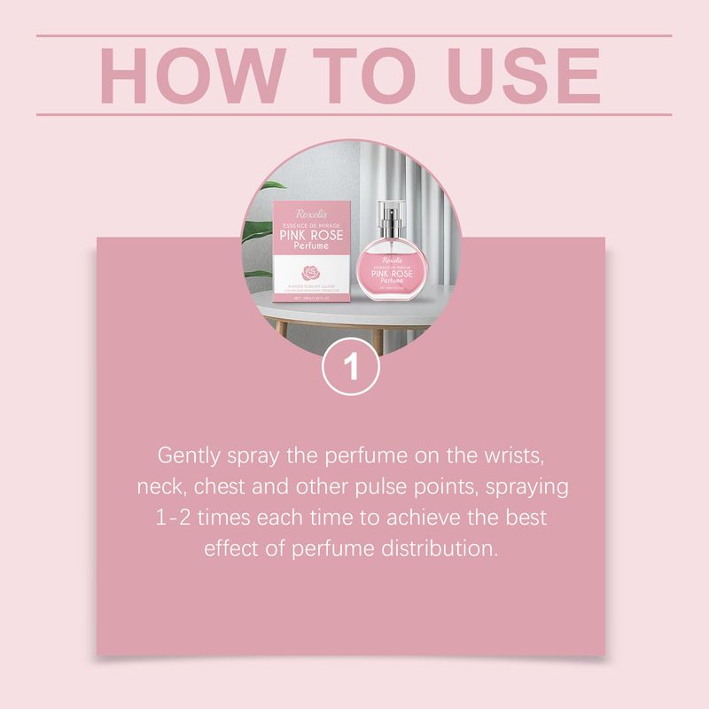 Rose Pink Natürlicher Blumenduft Frisch Langanhaltender Eleganter Charme Tragbare Nachfüllpackung Romantischer Duft_voghion.com