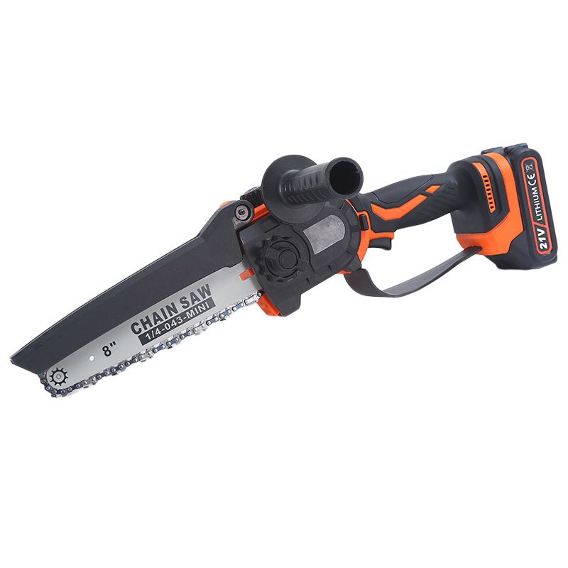Brushless 8-Inch & 6-Inch Cordless Chainsaw, 21V Lithium-Ion Battery, Lightweight One-Handed Electric Chainsaw For Wood Cutting, Tree Pruning_voghion.com