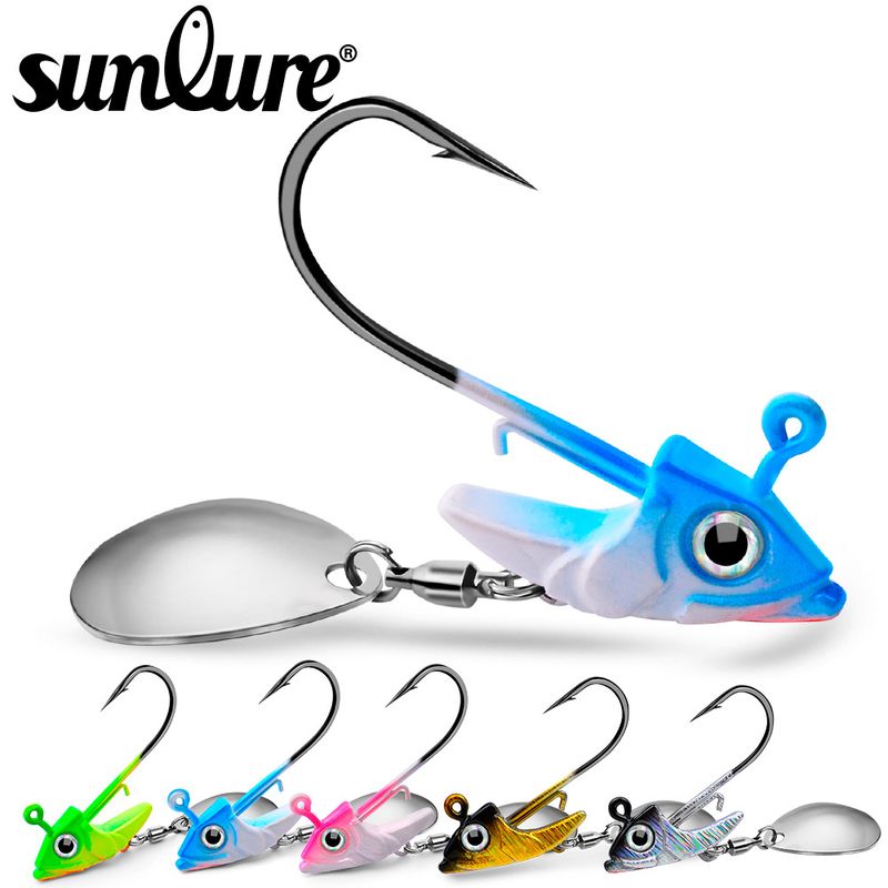 Lead Head Soft Fish Weighted Hook 7g 10g 15g Lure Accessories Fishing Gear_voghion.com